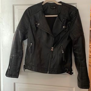Topshop Vegan Leather Jacket